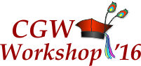 [CGW'16 logo]